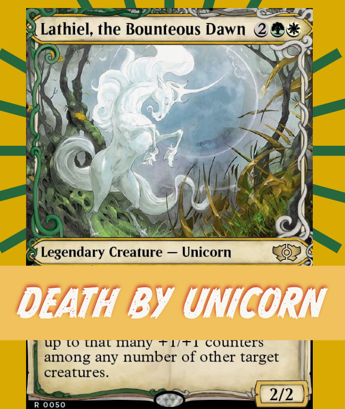 Lathiel DEATH by Unicorn - Green/White  - Custom Commander Deck, EDH, MTG