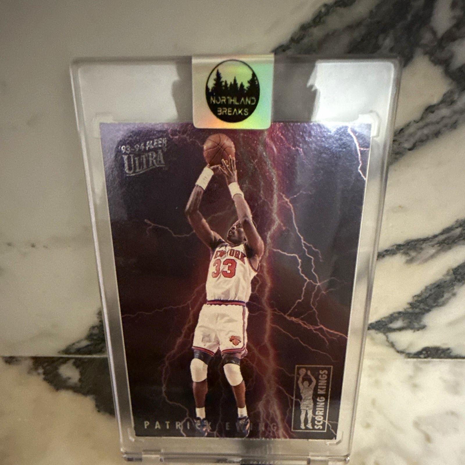 Fleer Ultra 1993-94 Scoring Kings Patrick Ewing New York Knicks Insert #3