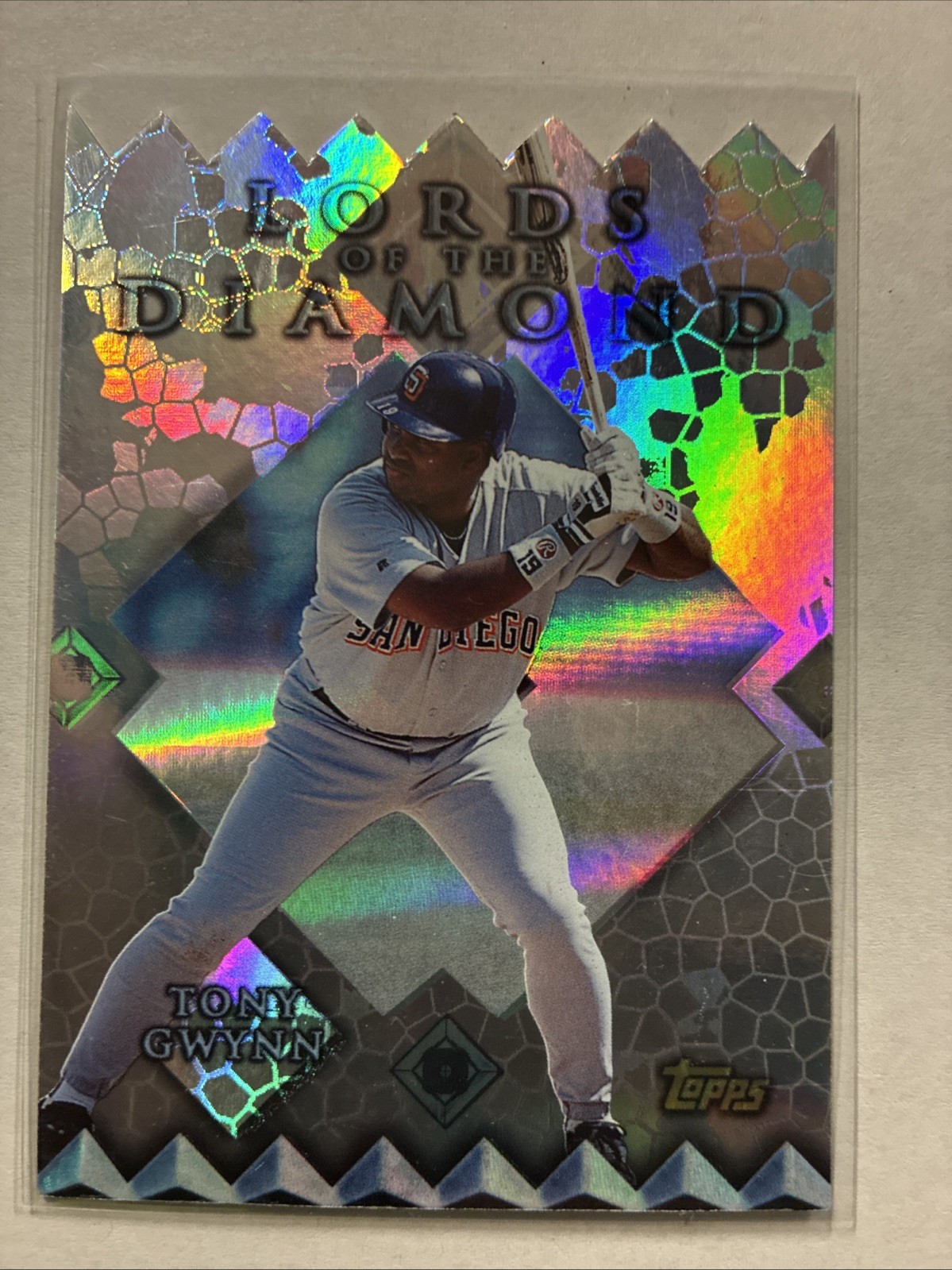 1999 Topps LORDS OF THE DIAMOND #12 Tony Gwynn Padres HOF RARE DIE CUT INSERT 1999 Topps LORDS OF THE DIAMOND #12 Tony Gwynn Padres HOF RARE DIE CUT INSERT