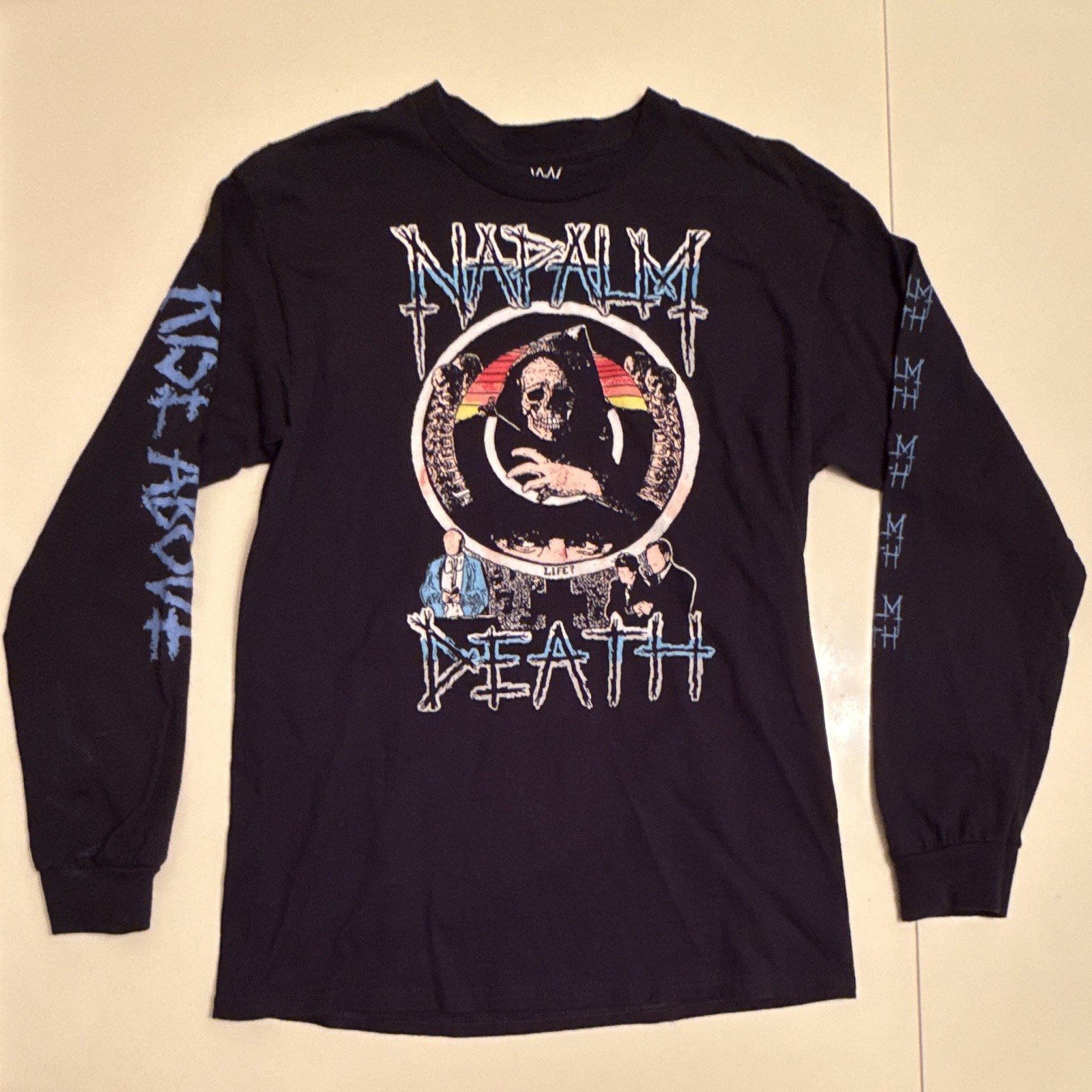 MSWYSL Napalm Death Life? Long Sleeve Tee Shirt M Medium 1990 Tour Scum Grind MSWYSL Napalm Death Life? Long Sleeve Tee Shirt M Medium 1990 Tour Scum Grind