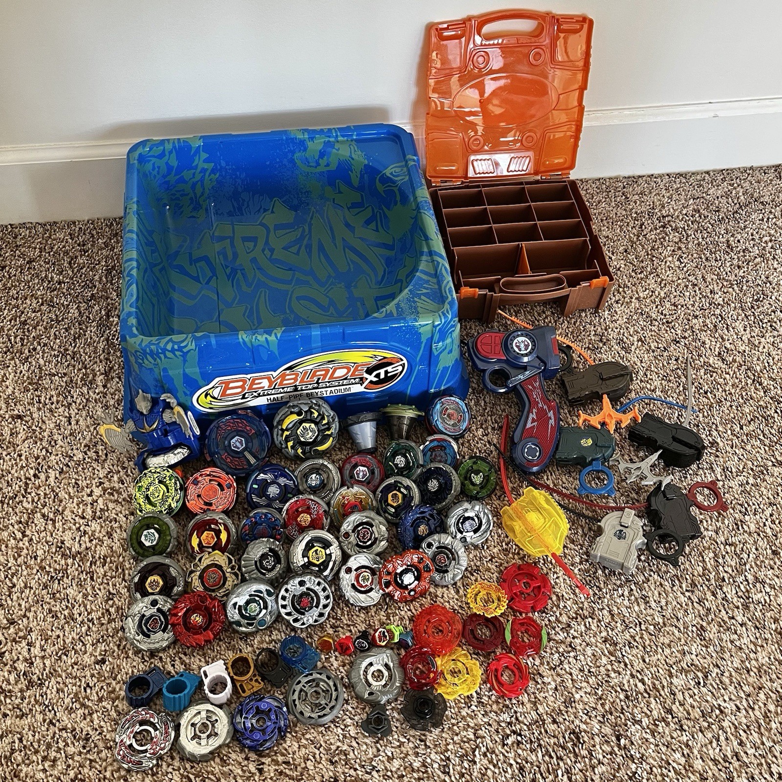 Hasbro Mixed Gen Beyblade Metal Series Lot - Beys, Stadium, Case (Read Desc)