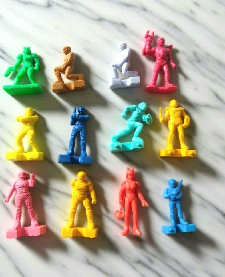 Marudai Sausage Eraser & Figure Set 12pcs, Special Investigation Exceedraft
