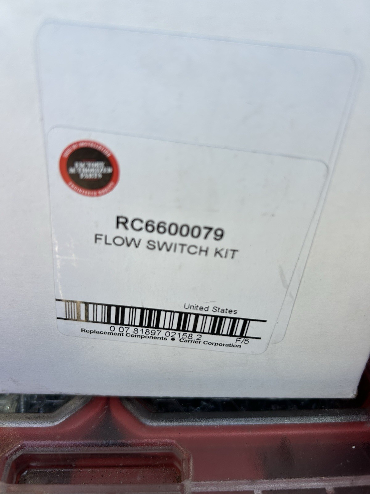 Carrier RC6600079 Flow Switch Kit