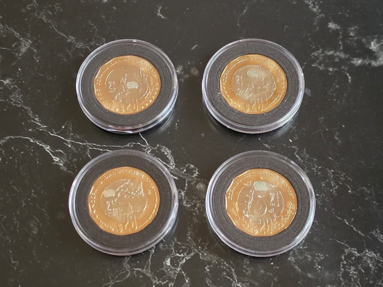 2026 FIFA World Cup Mexico 4 Coin Set Official Commemorative w/ Capsules
