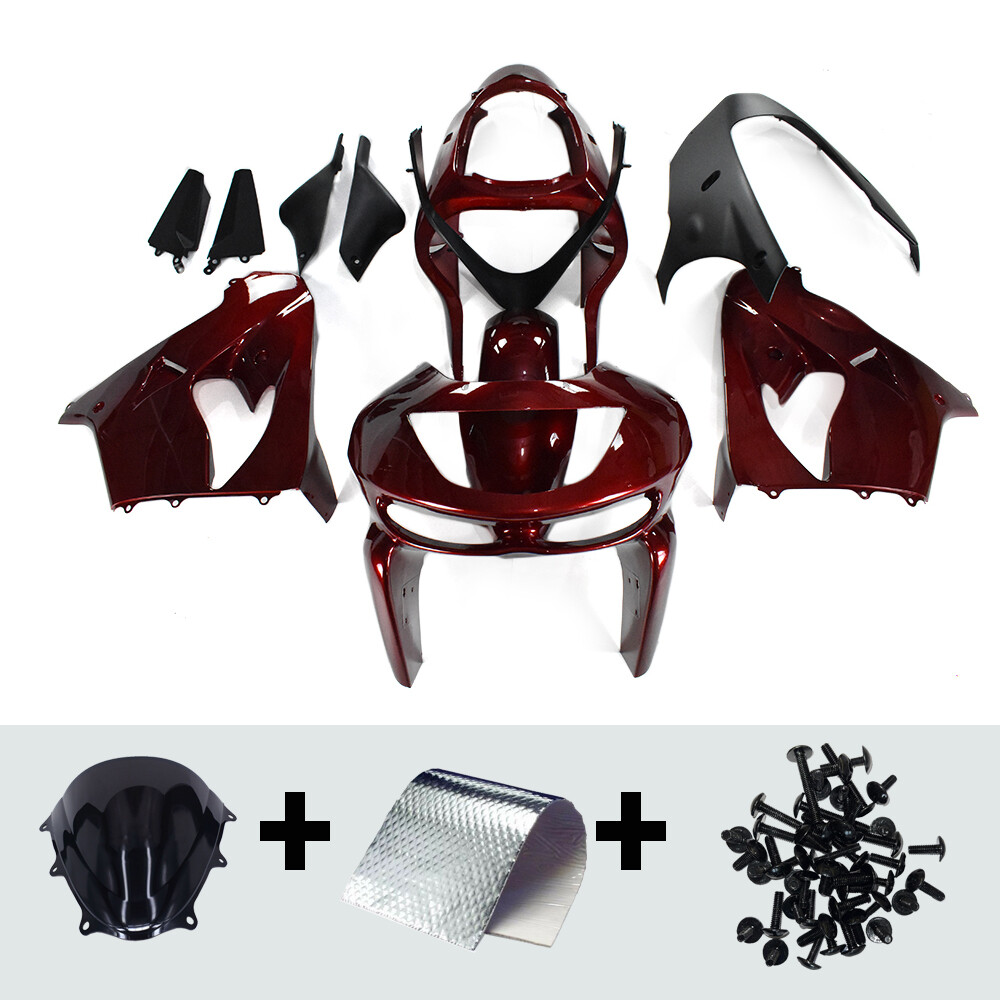 Red Fairings Kit for Ninja ZX9R ZX900C/F 98 99 1998 1999 Kawasaki Body Work
