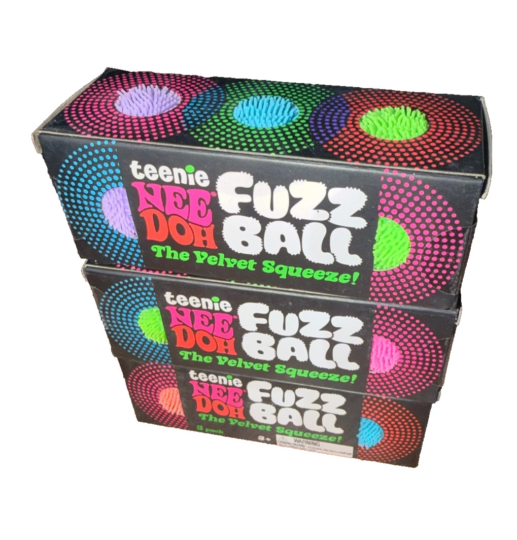 LOT 3X Authentic Schylling NeeDoh Teenie Fuzzball The Velvet Squeeze 3 Pack NEW LOT 3X Authentic Schylling NeeDoh Teenie Fuzzball The Velvet Squeeze 3 Pack NEW