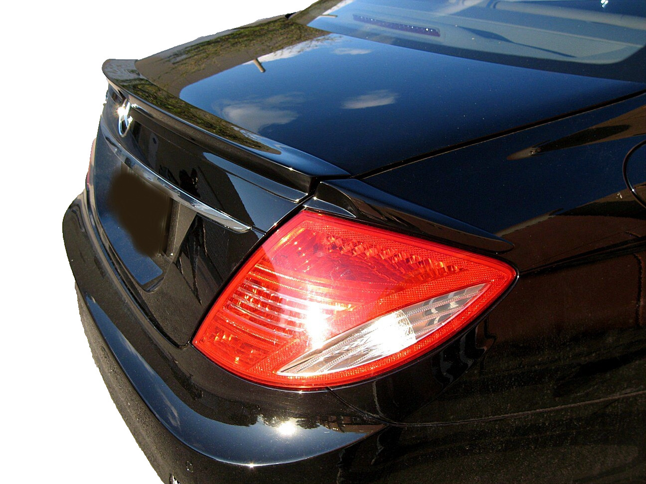 Mercedes CL W216 07-14  Flush Mount 3pcs Trunk Spoiler Tape on Primer Made USA