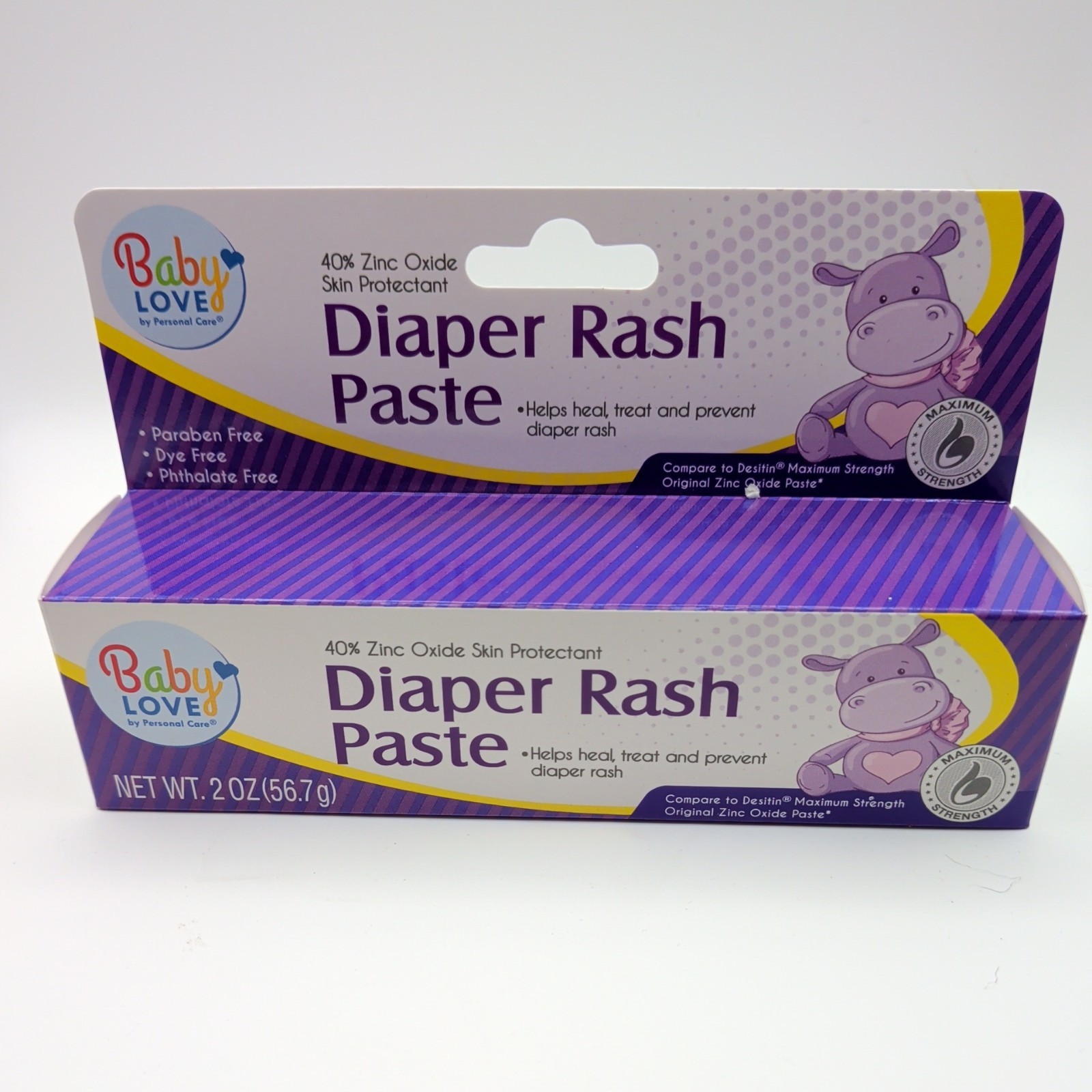 Baby Love Diaper Rash Paste 40% Zinc Oxide Skin Protectant 2 oz Tube Baby Love Diaper Rash Paste 40% Zinc Oxide Skin Protectant 2 oz Tube