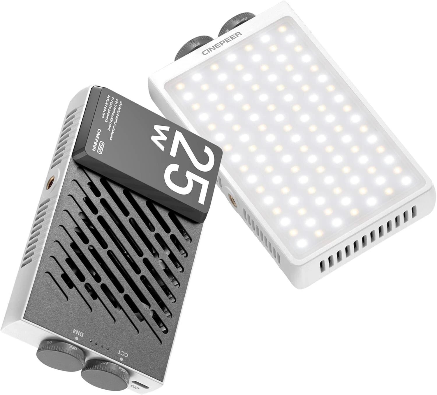 Zhiyun CINEPEER CM25 25W Pocket-Sized Mini Portable Photography Light on-Camera