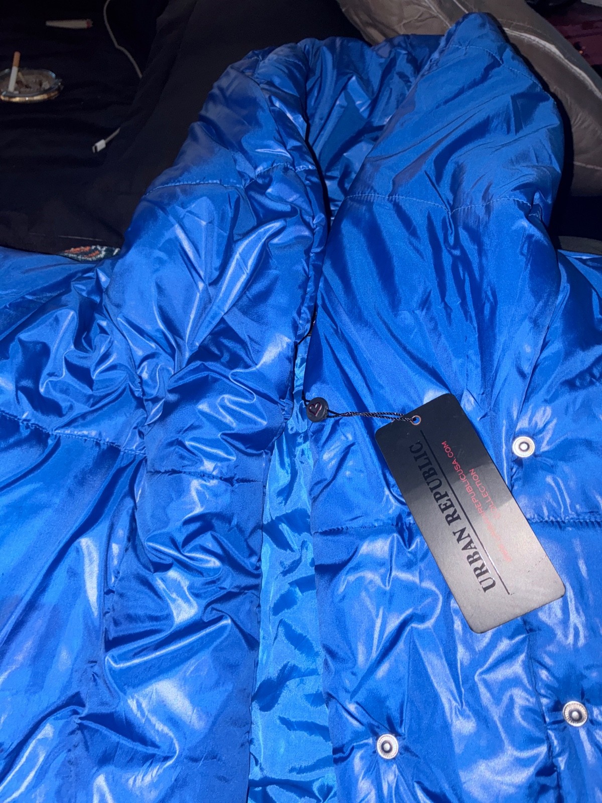 urban Republic, blue bubble coat