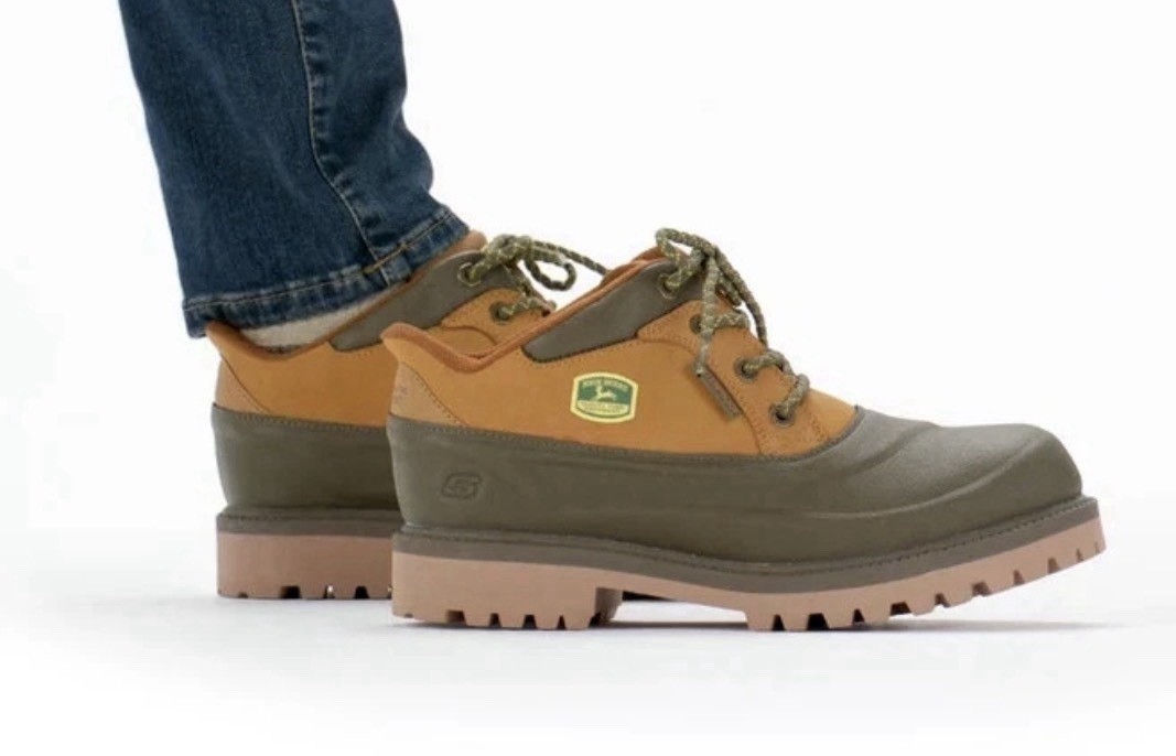 Men\'s 9 SKECHERS x John Deere Sergeants Aldridge Boots 256089 NTOL Nat Olive