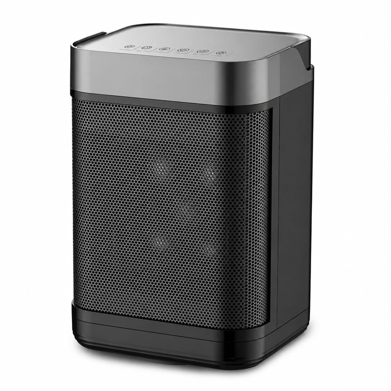 Portable Ceramic Space Heater w/4 Heat Settings,Adjustable Thermostat 1500/900W