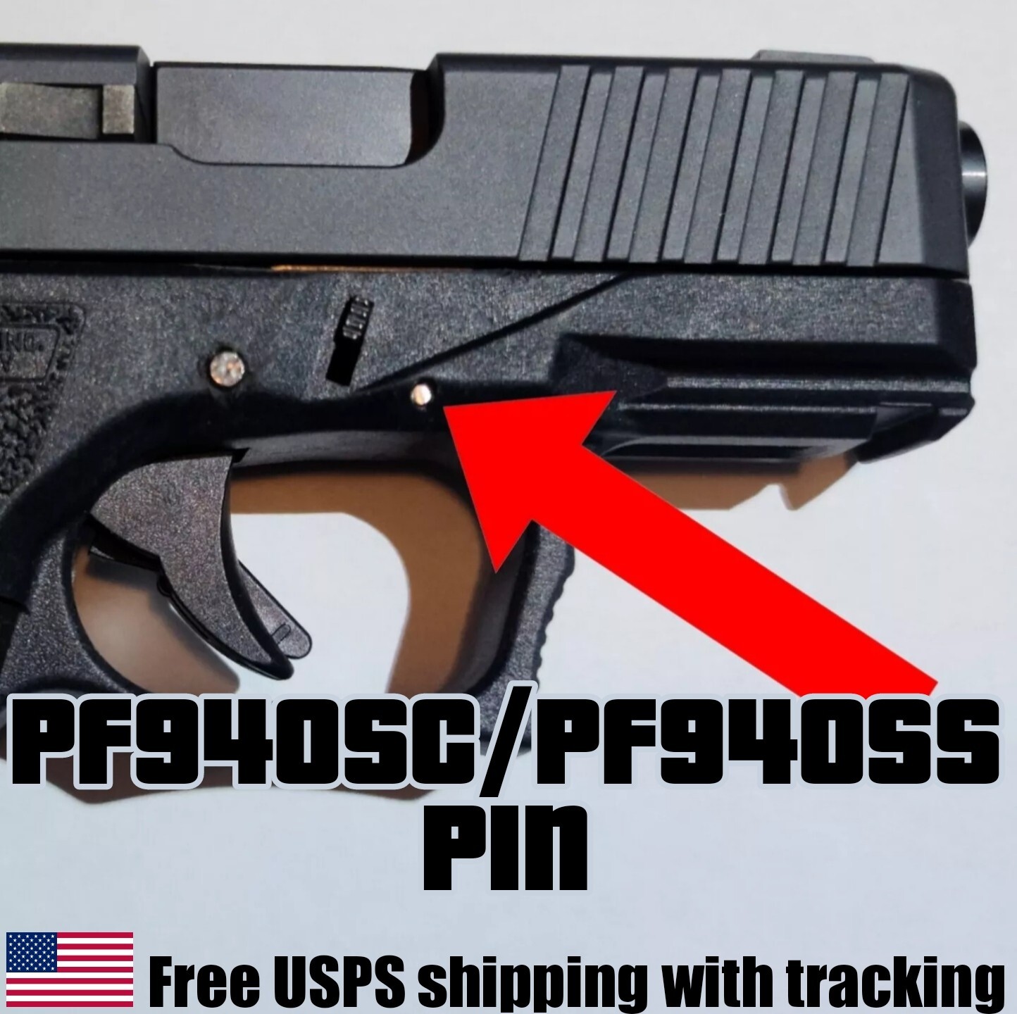 Glock P80 940 SC / 940 SS Front Locking Block Pin Stainless Steel Glock P80 940 SC / 940 SS Front Locking Block Pin Stainless Steel