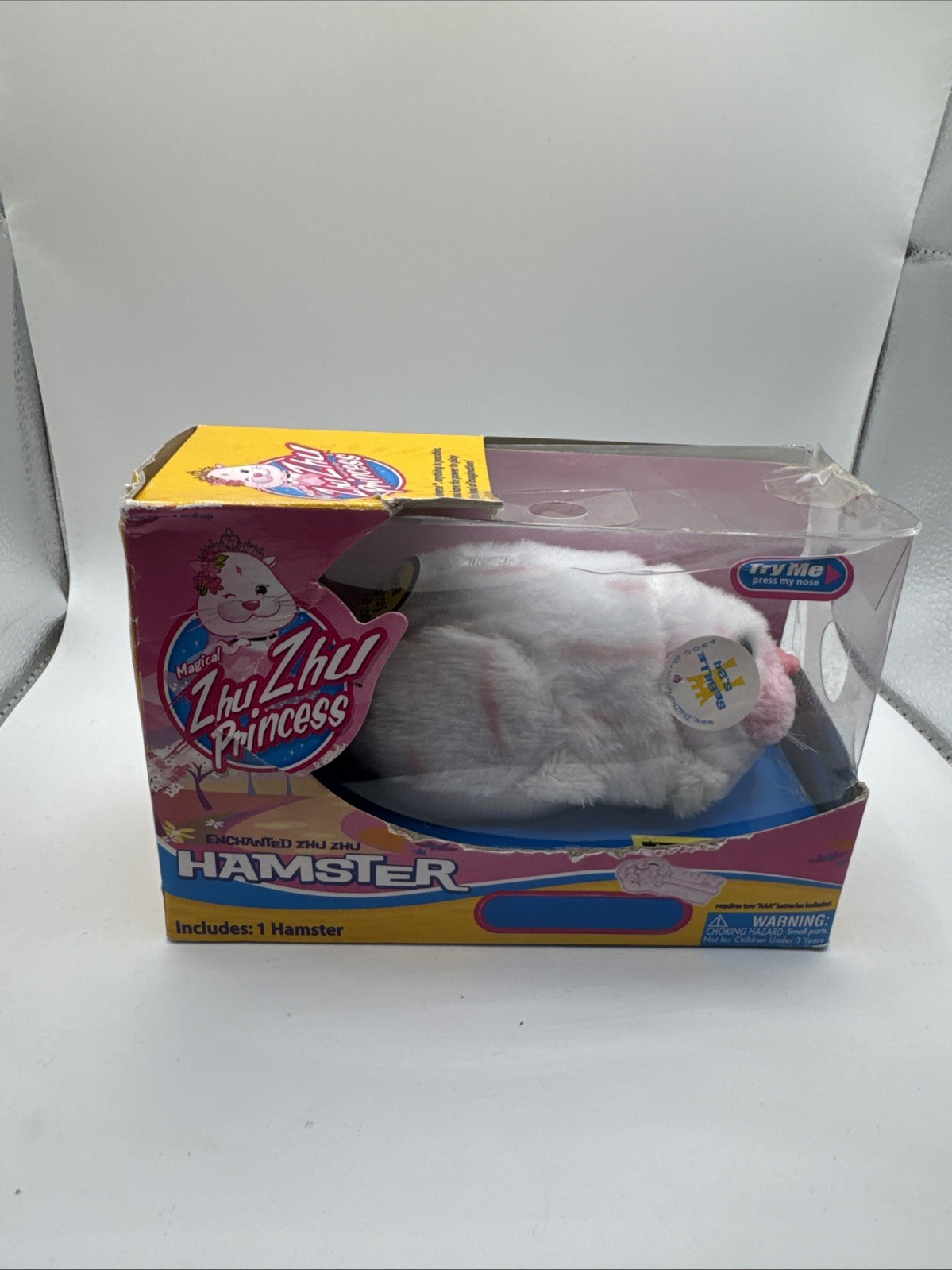 Vintage Zhu Zhu Pets Jilly Hampster Pink hamster, in box, 2008 J13 Box Flawed Vintage Zhu Zhu Pets Jilly Hampster Pink hamster, in box, 2008 J13 Box Flawed