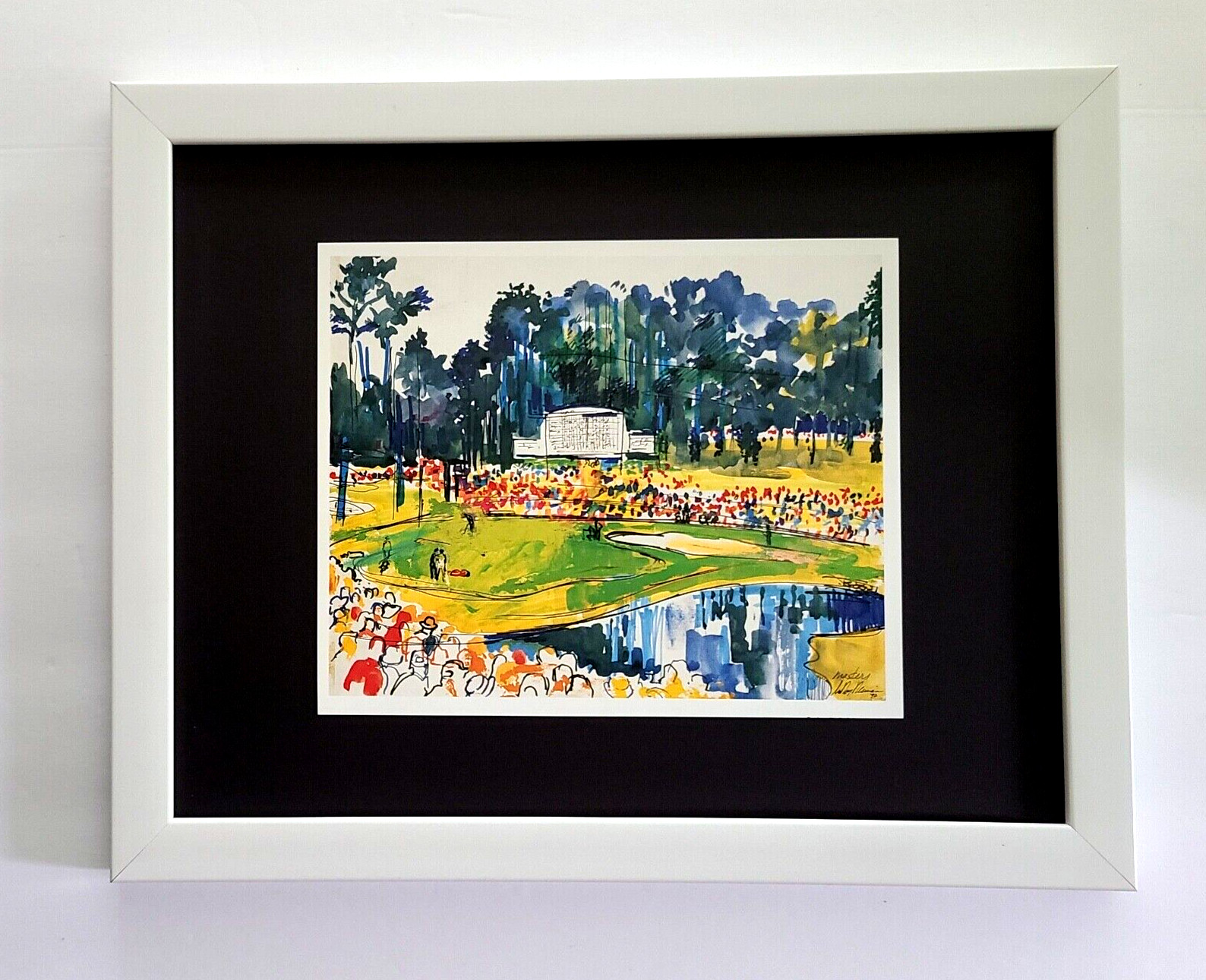 LEROY NEIMAN 1980s MASTERS AUGUSTA GOLF SIGNED PRINT FRAMED READY TO HANG LEROY NEIMAN 1980s MASTERS AUGUSTA GOLF SIGNED PRINT FRAMED READY TO HANG
