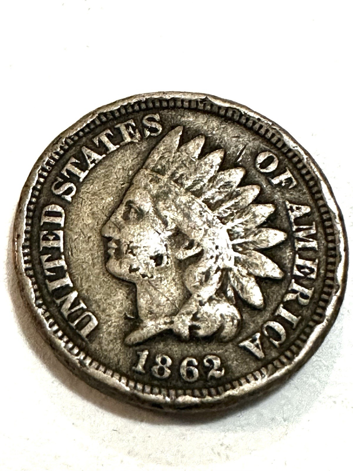 1862 1C Indian Cent 1862 1C Indian Cent