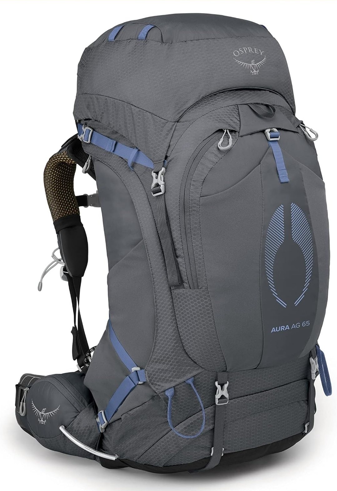 NWT Osprey Aura AG 65 Women\'s Backpacking Pack Tungsten Grey Size W XS/S 62L