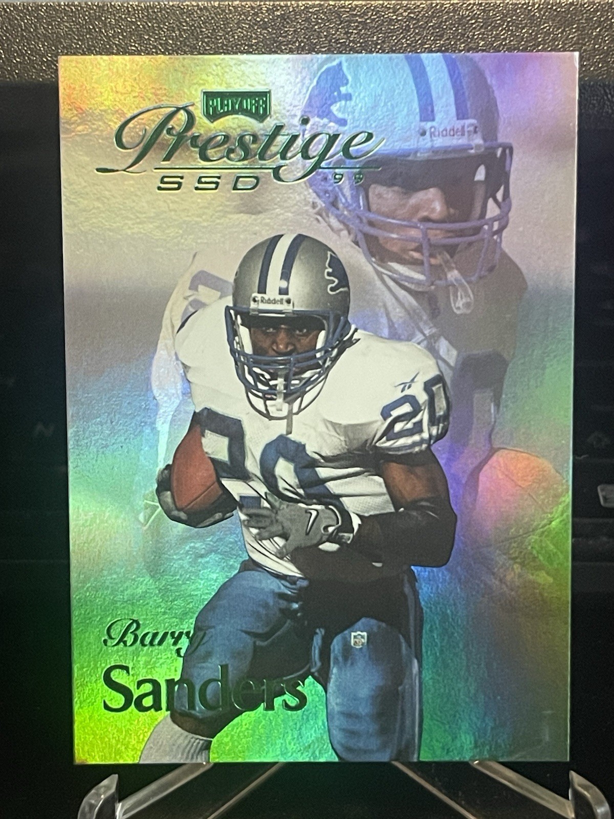 1999 Playoff Prestige SSD - Barry Sanders #B045 Green Spectrum /500