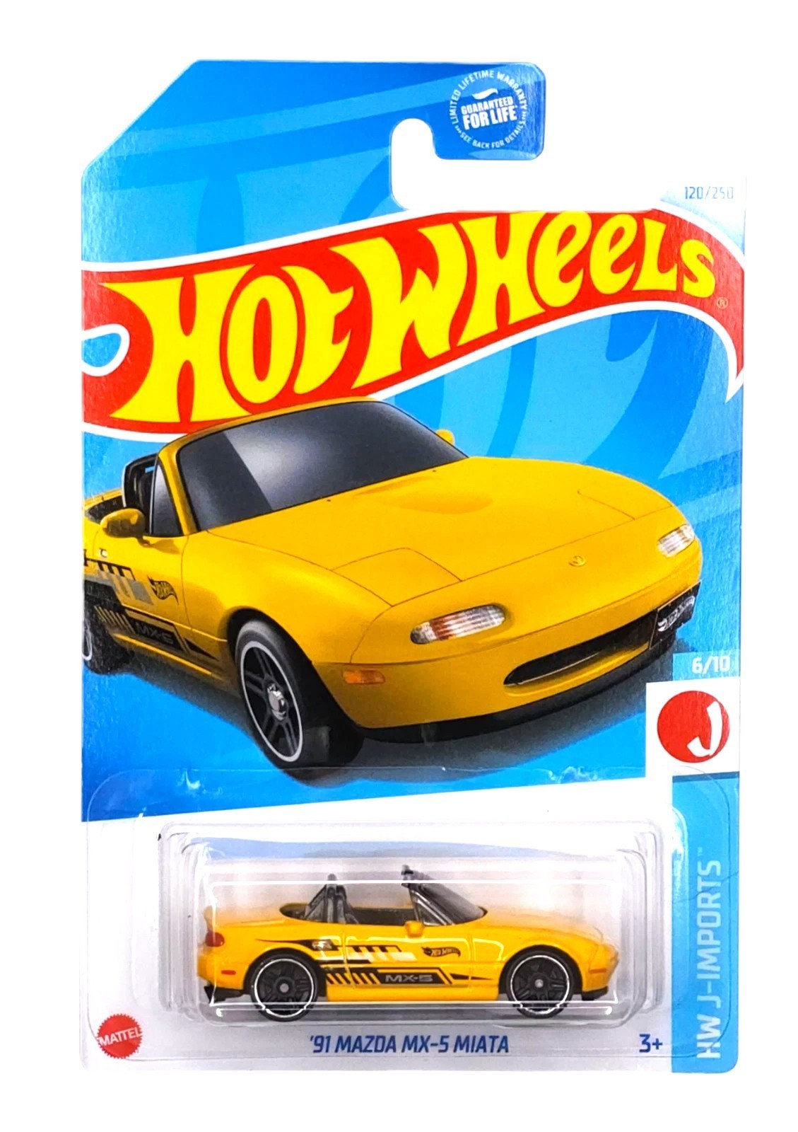 Hot Wheels 91 Mazda MX-5 Miata 120/250 HW J-Imports 6/10 Hot Wheels 91 Mazda MX-5 Miata 120/250 HW J-Imports 6/10