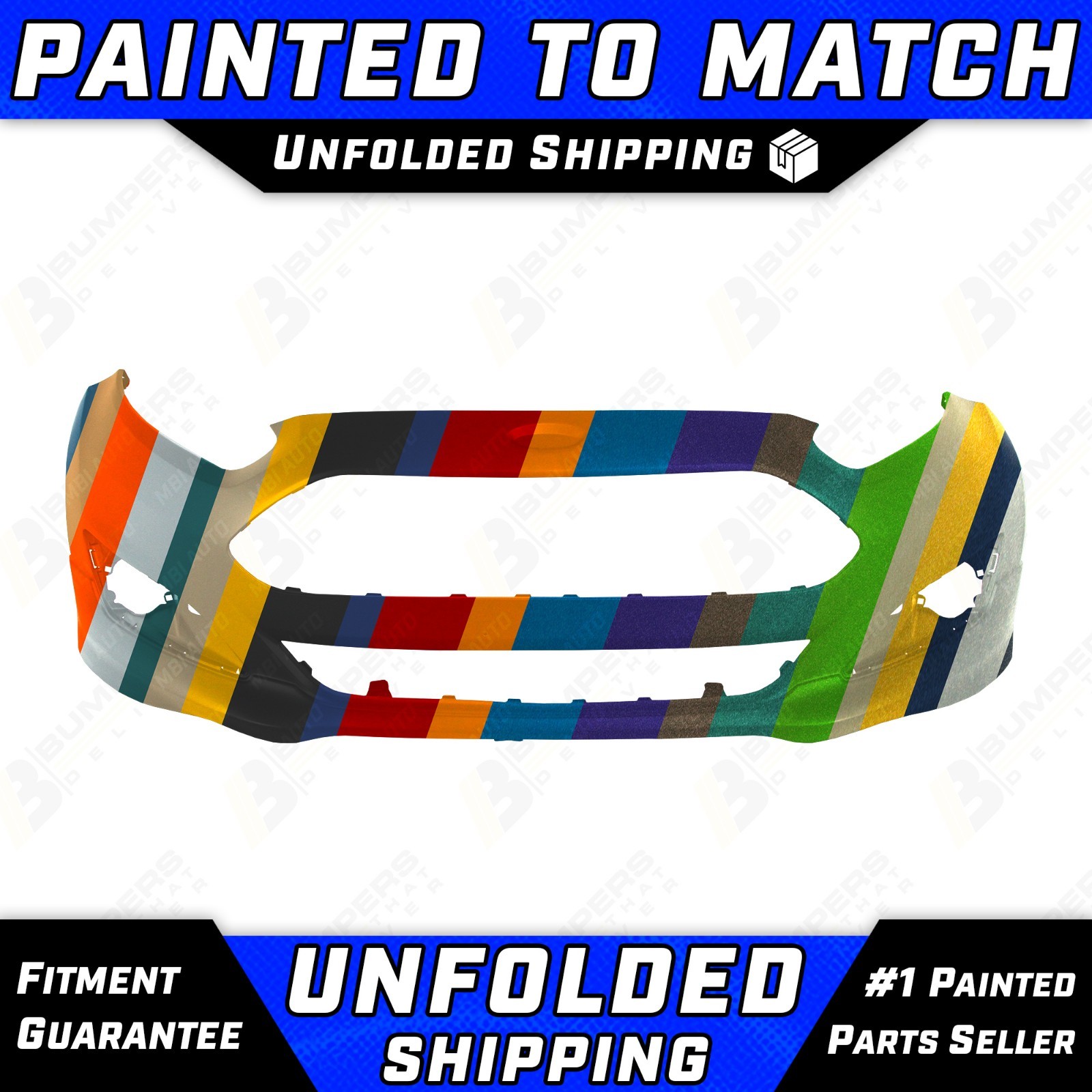 NEW Painted To Match - Front Bumper for 2014-2019 Ford Fiesta Sedan/Hatch 14-19