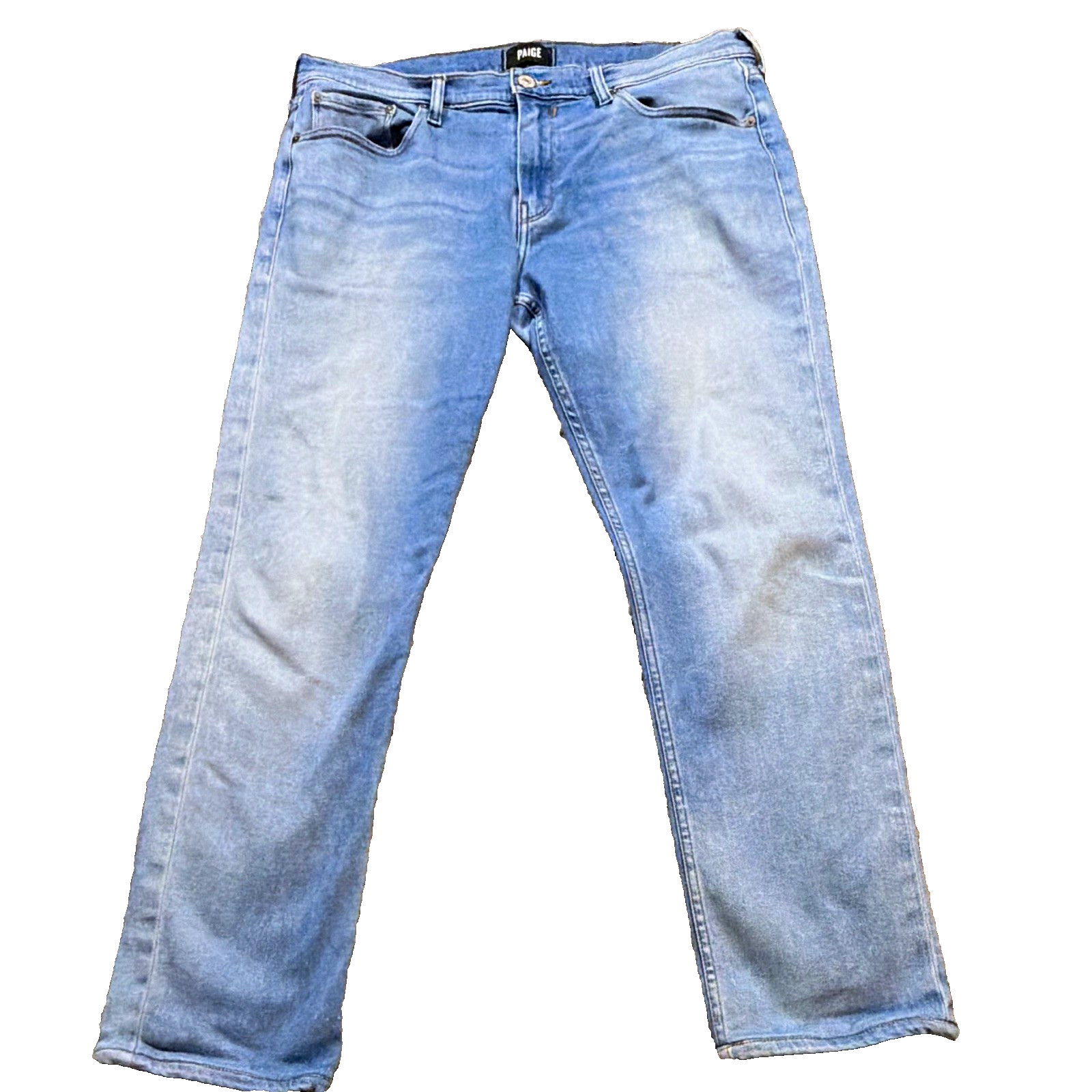 PAIGE Federal Jeans Mens Sz 34 Meas 34x27 Nielson Blue Denim Slim Straight PAIGE Federal Jeans Mens Sz 34 Meas 34x27 Nielson Blue Denim Slim Straight