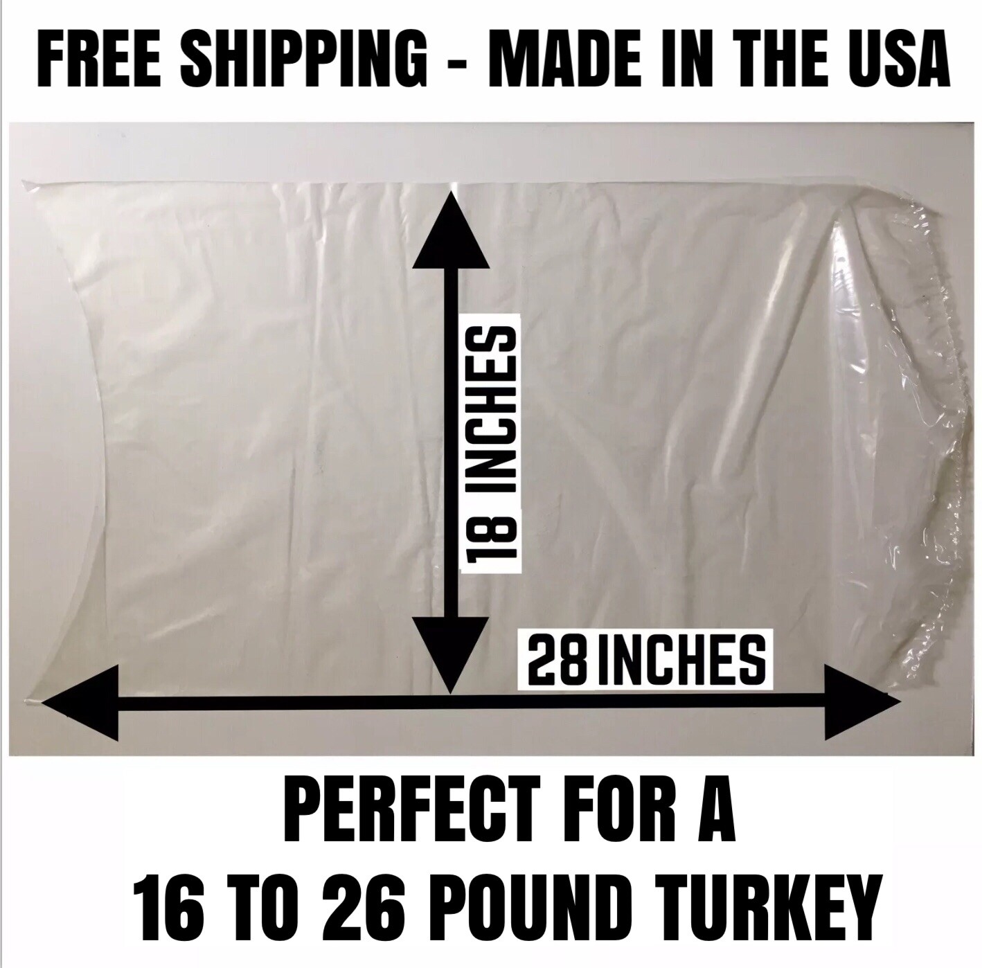 Turkey Shrink Bags (10) 18\