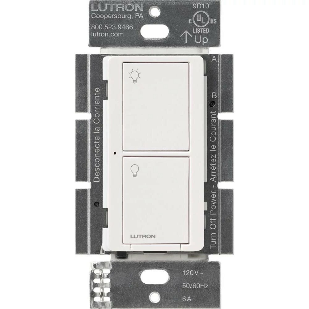 Lutron PD-6ANS-WH Smart Lighting Switch All Bulb Types Fans Lutron PD-6ANS-WH Smart Lighting Switch All Bulb Types Fans