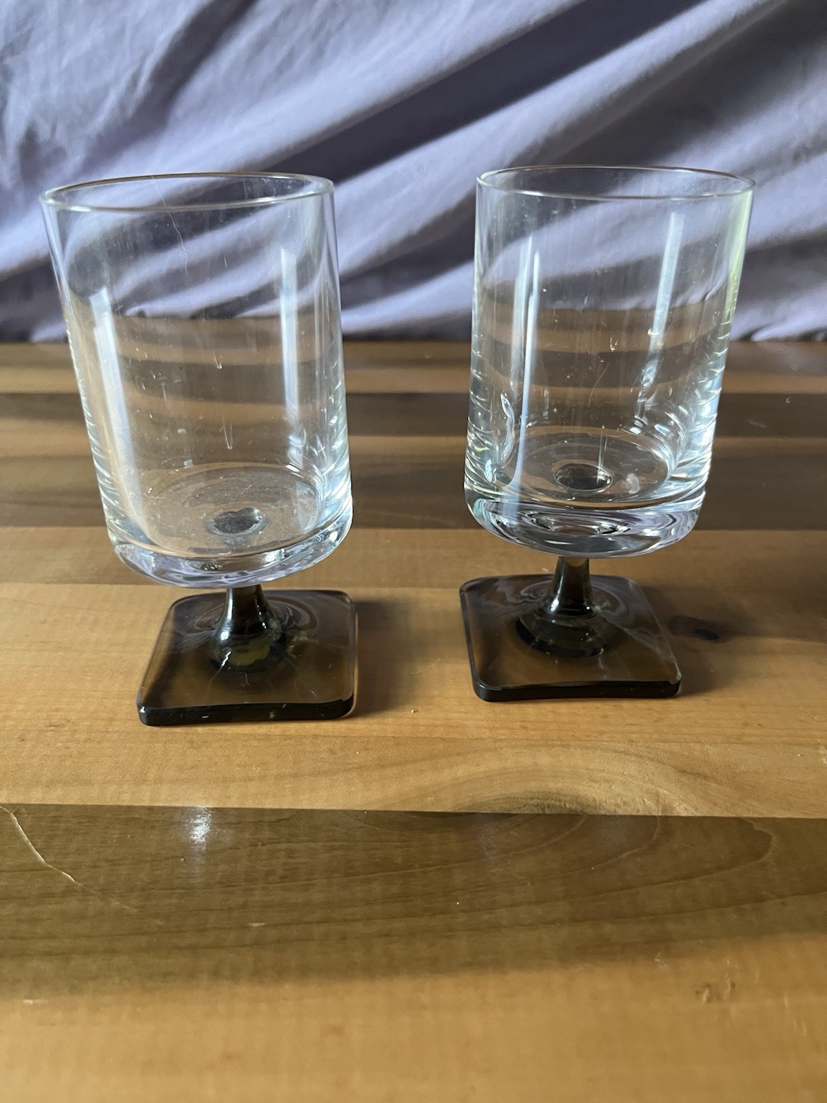 Vtg Rosenthal Linear Smoke Berlin Aperitif Crystal Glass (vol disc in descrip)