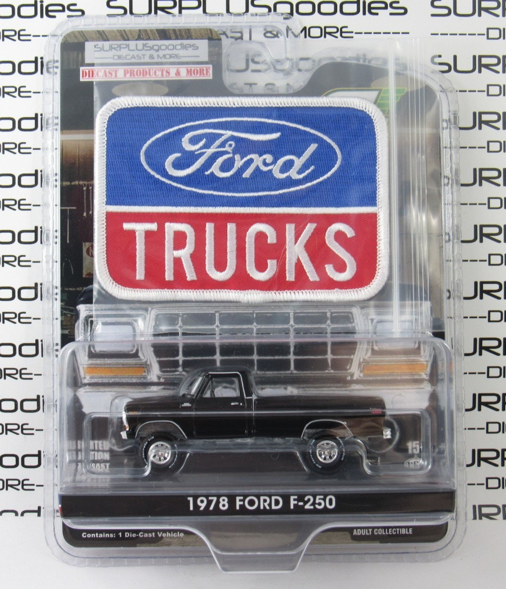 2026 Greenlight Black LIFTED 1978 FORD F-250 F250 Pickup w/Ford Trucks Patch #C