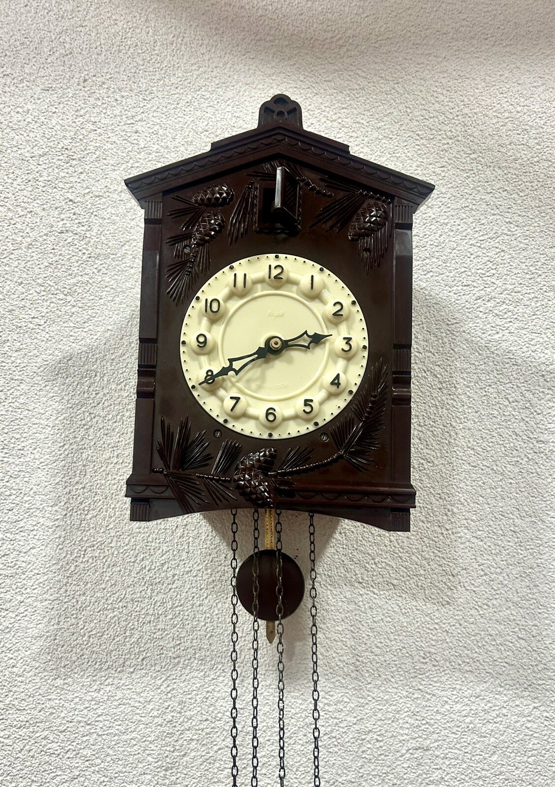 MAYAK MAJAK VINTAGE  BAKELITE CUCKOO CLOCK SOVIET USSR  WORKING