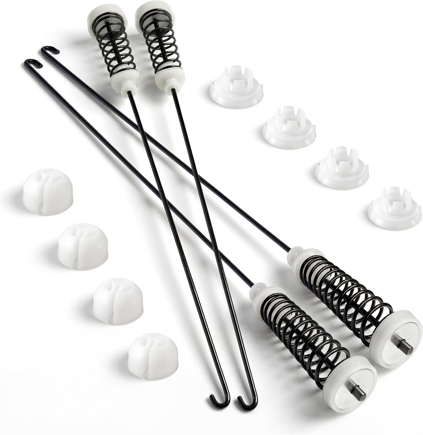 4x For Whirlpool W10780045 Washer Suspension Rod Spring Kit W10821956 25-1/2 in