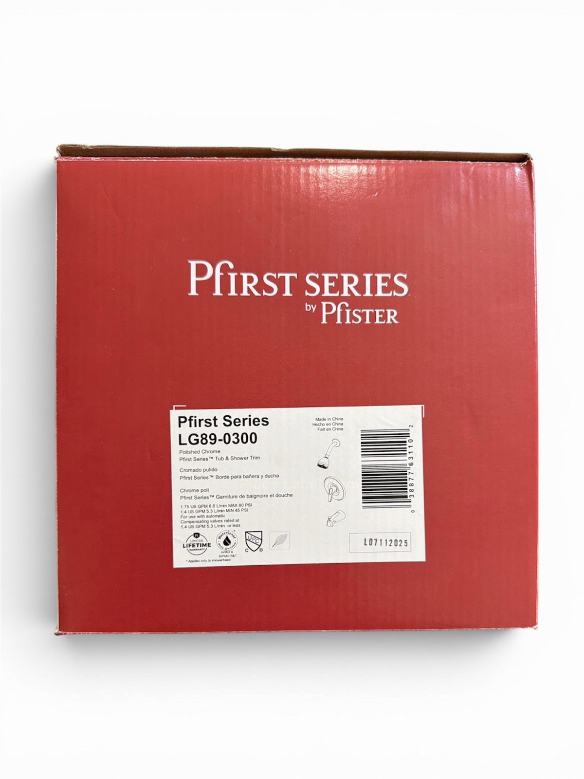 Pfirst LG89-0300 Polished Chrome Trim Kit By Pfister
