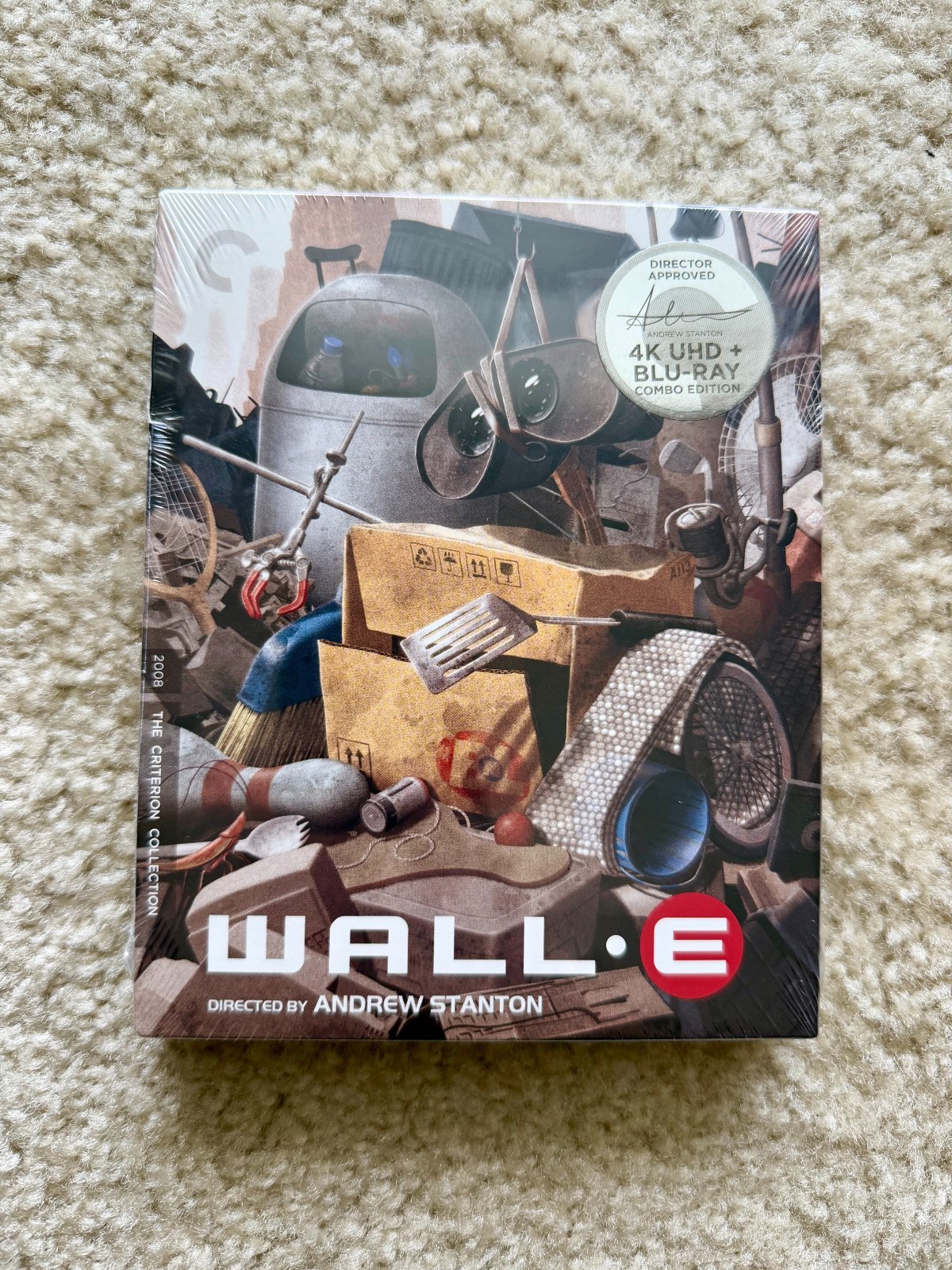 WALL-E 4K UHD + Blu-Ray (Criterion Collection, Disney/Pixar, 2008, Pixar Story)