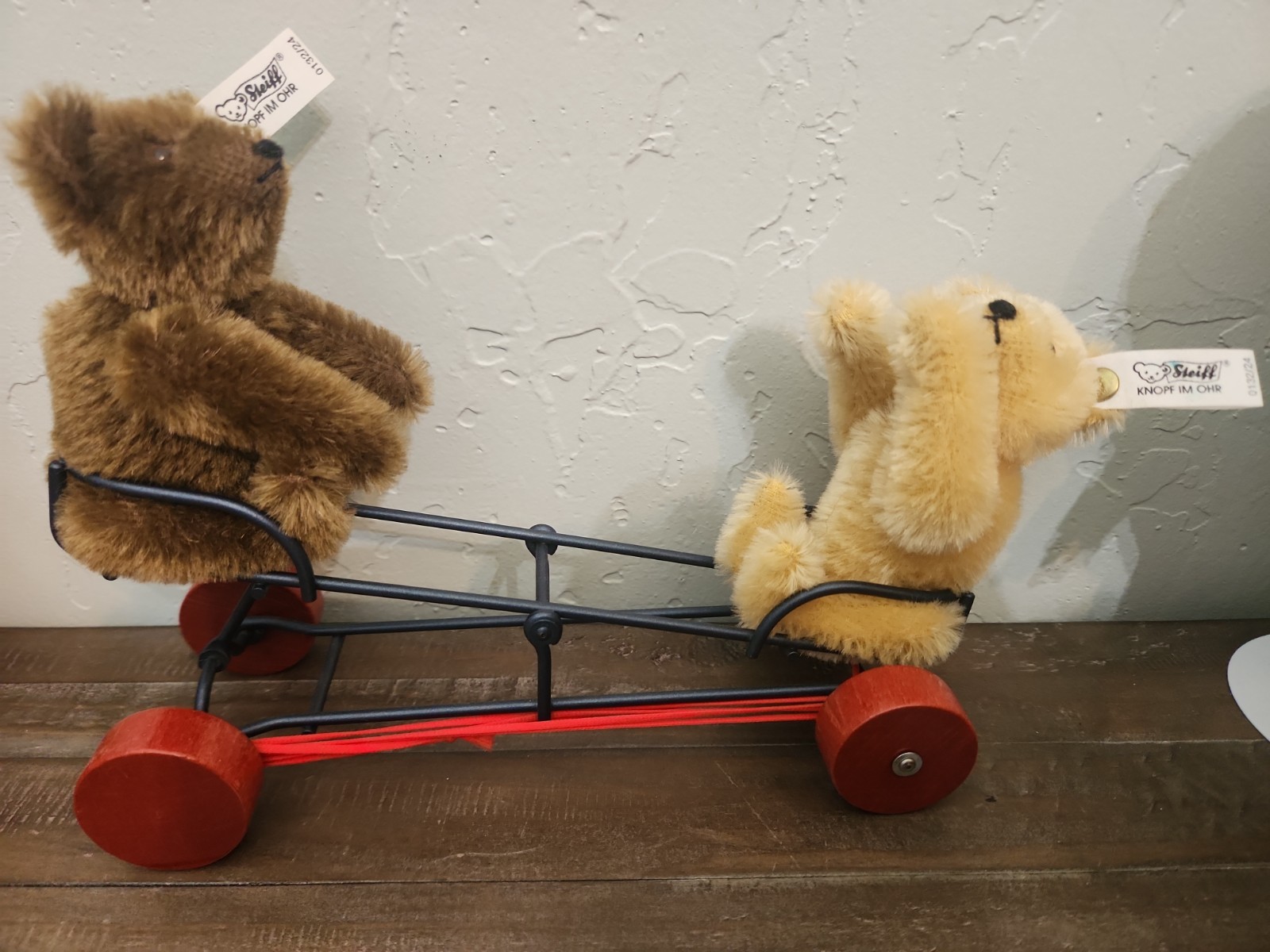 Steiff Teddy Bears On See-saw