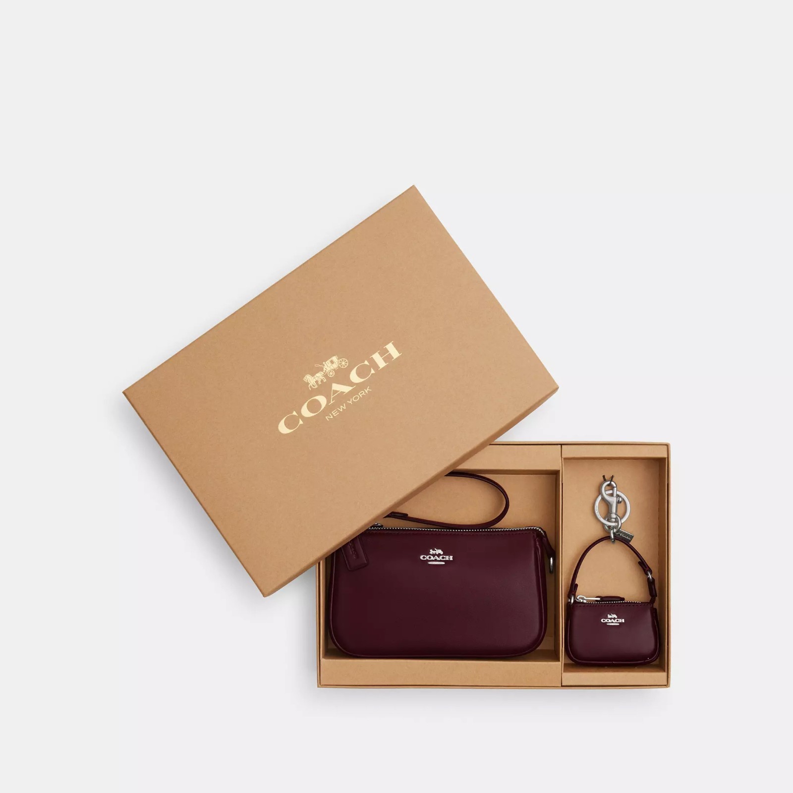 NWT Coach CCK95 Boxed Nolita 19 And Nolita Bag Charm Set Shiny Smooth Leather NWT Coach CCK95 Boxed Nolita 19 And Nolita Bag Charm Set Shiny Smooth Leather