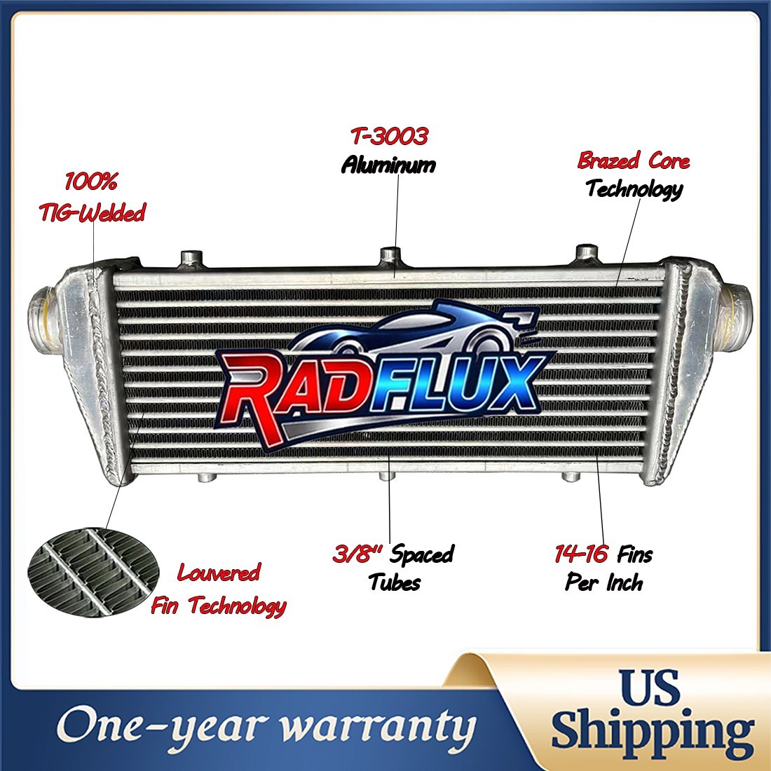 Fits for Universal Turbo Intercooler 23