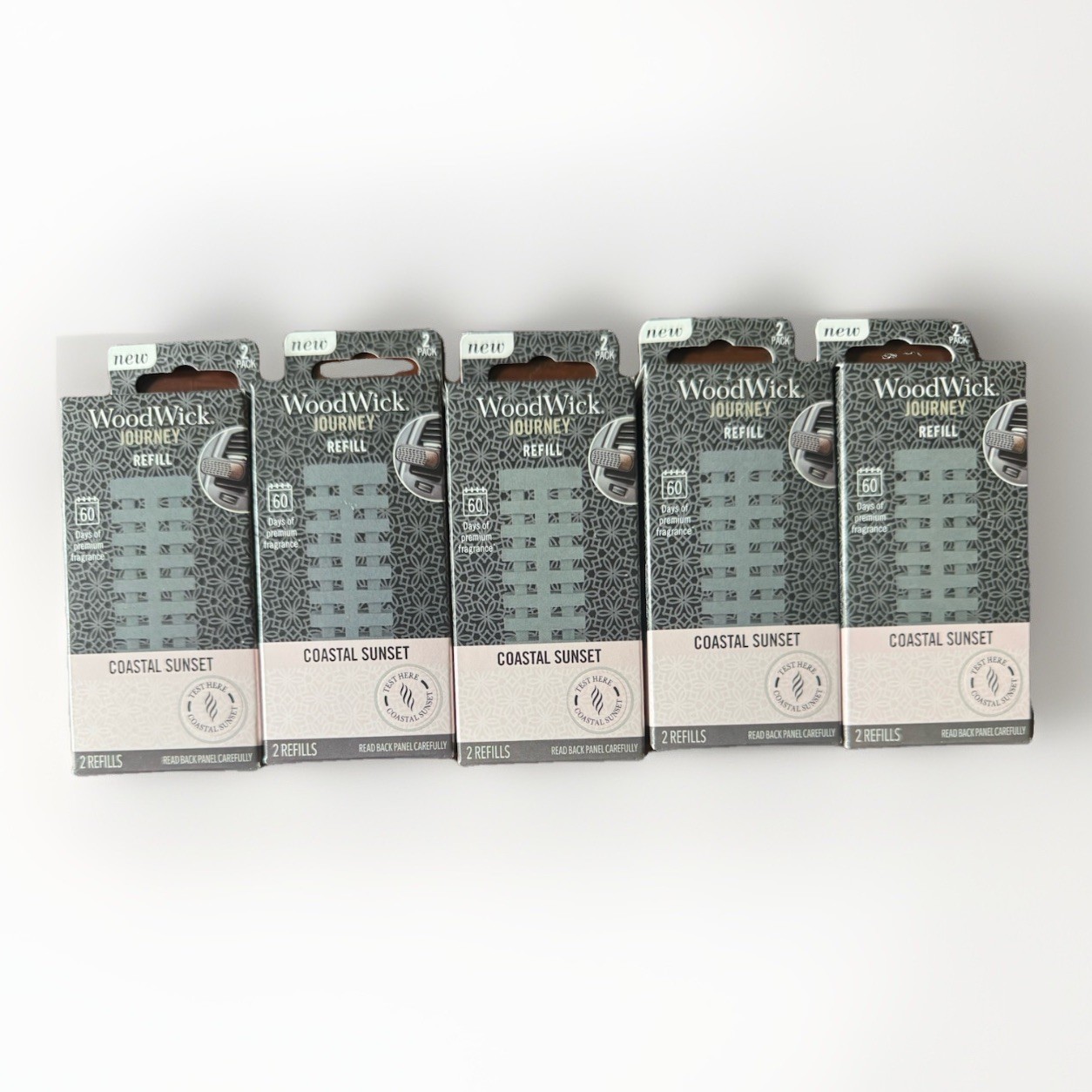 5 Woodwick Coastal Sunset Journey Refills (2 In Each Pack) New,  