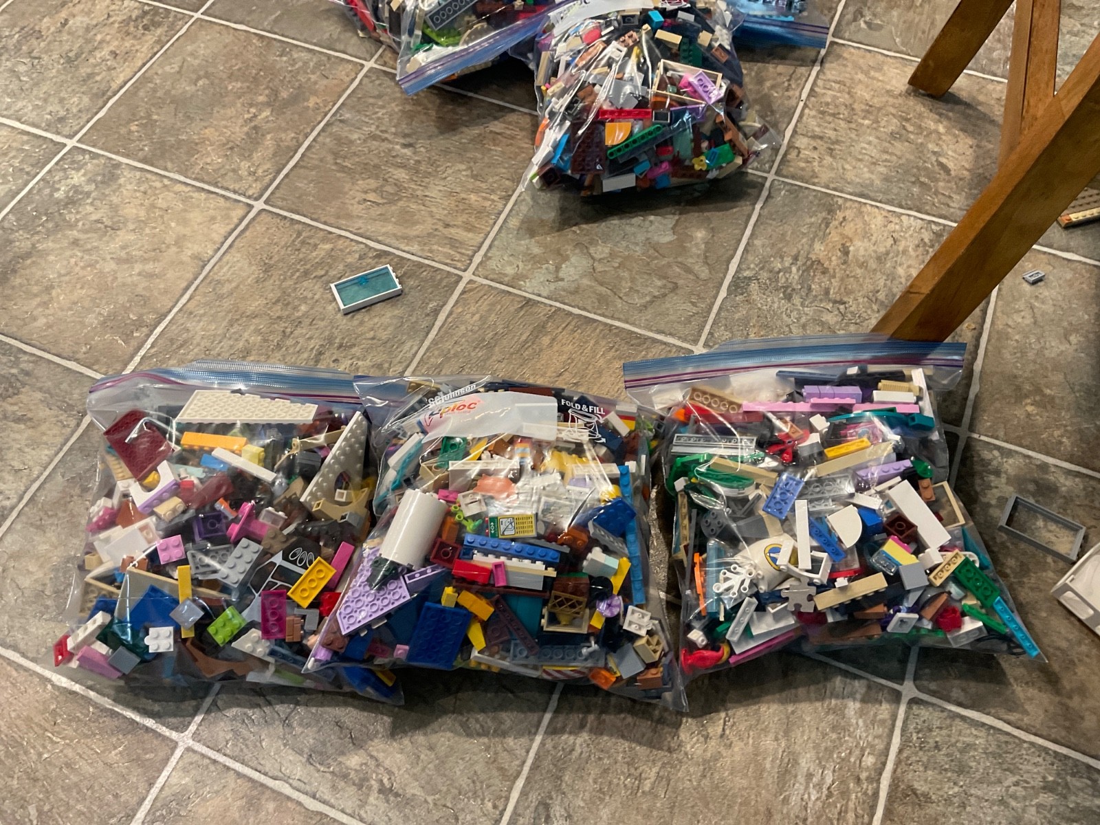Lego Parts Bulk Lot Bricks Near 3LB Bags of Lose Parts Some Bags Are From Sets