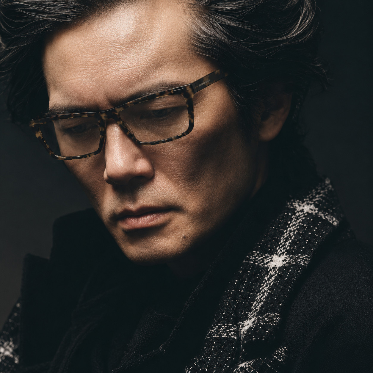 Yohji Yamamoto Eyeglasses 山本 耀司 Beige Tortoise Rectangular 57-16-140 1045 771