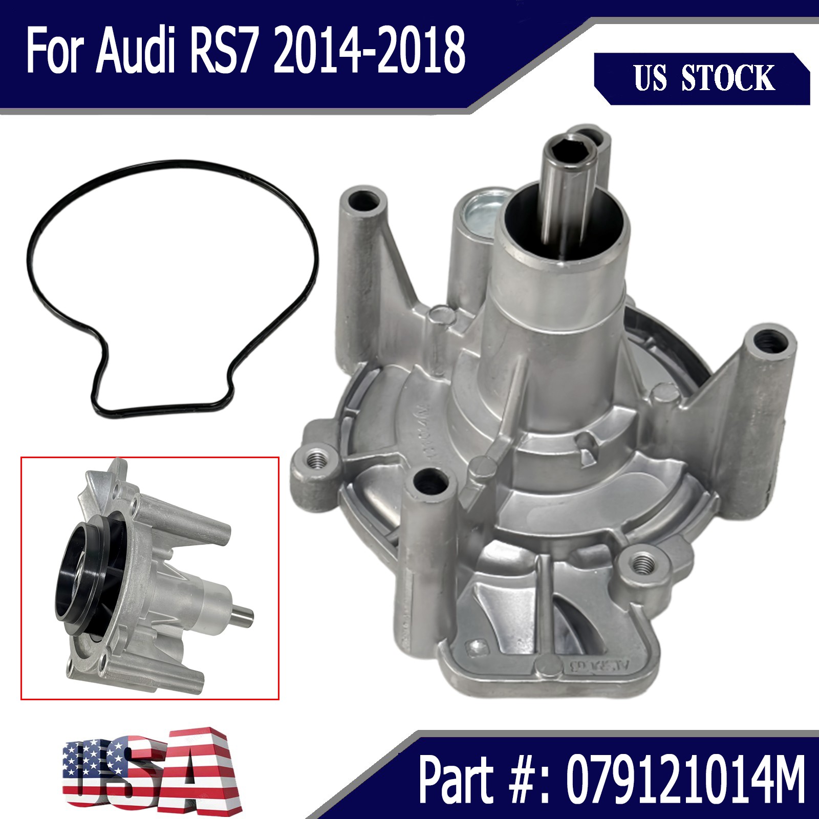 For Audi RS7 2014-18 A8 Quattro S6 S7 S8 2013-18 079121014M Engine water pump