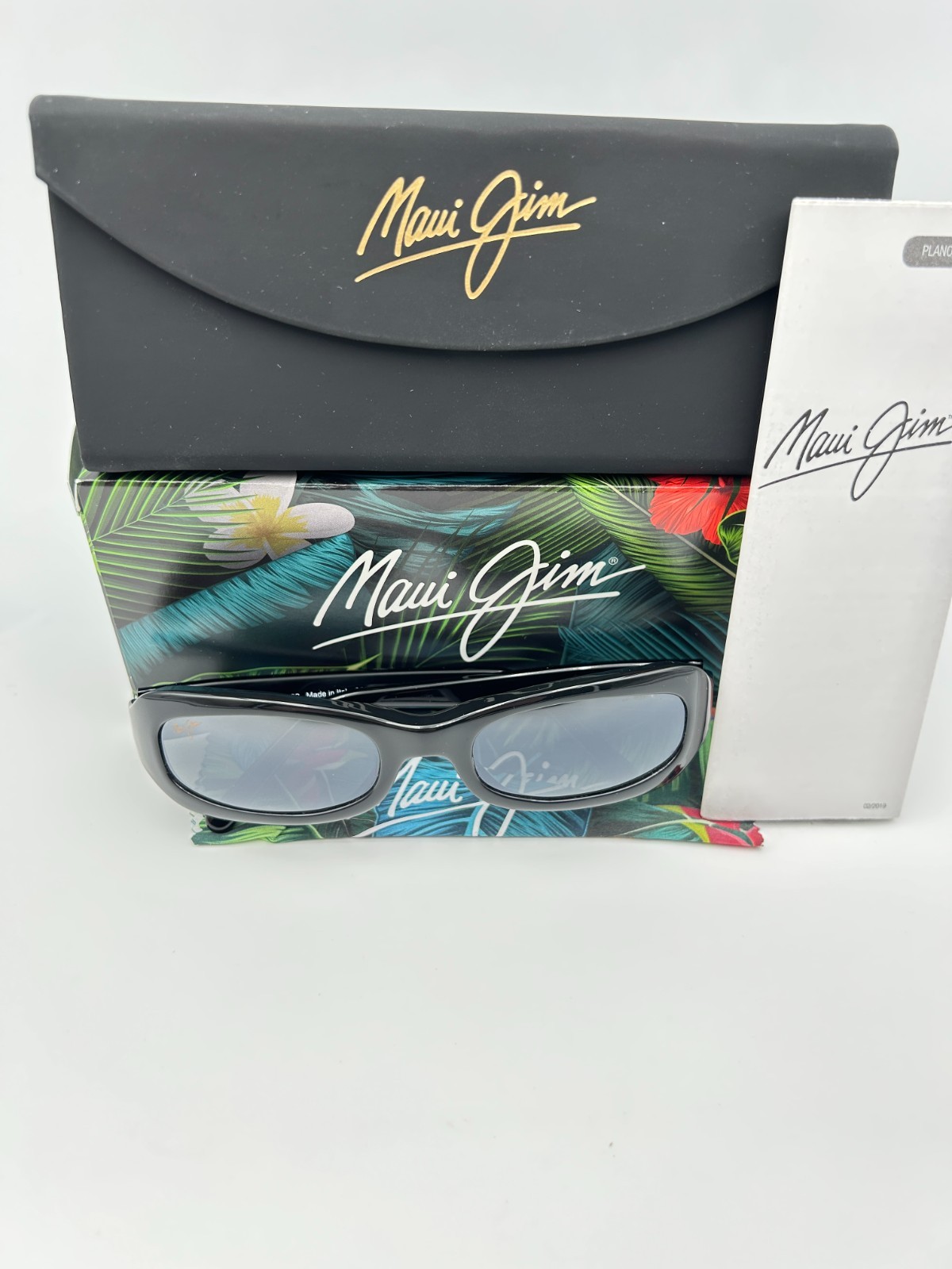 MAUI JIM Polarized Sunglasses MJ 190 02 Nani Black Neutral Grey NIB