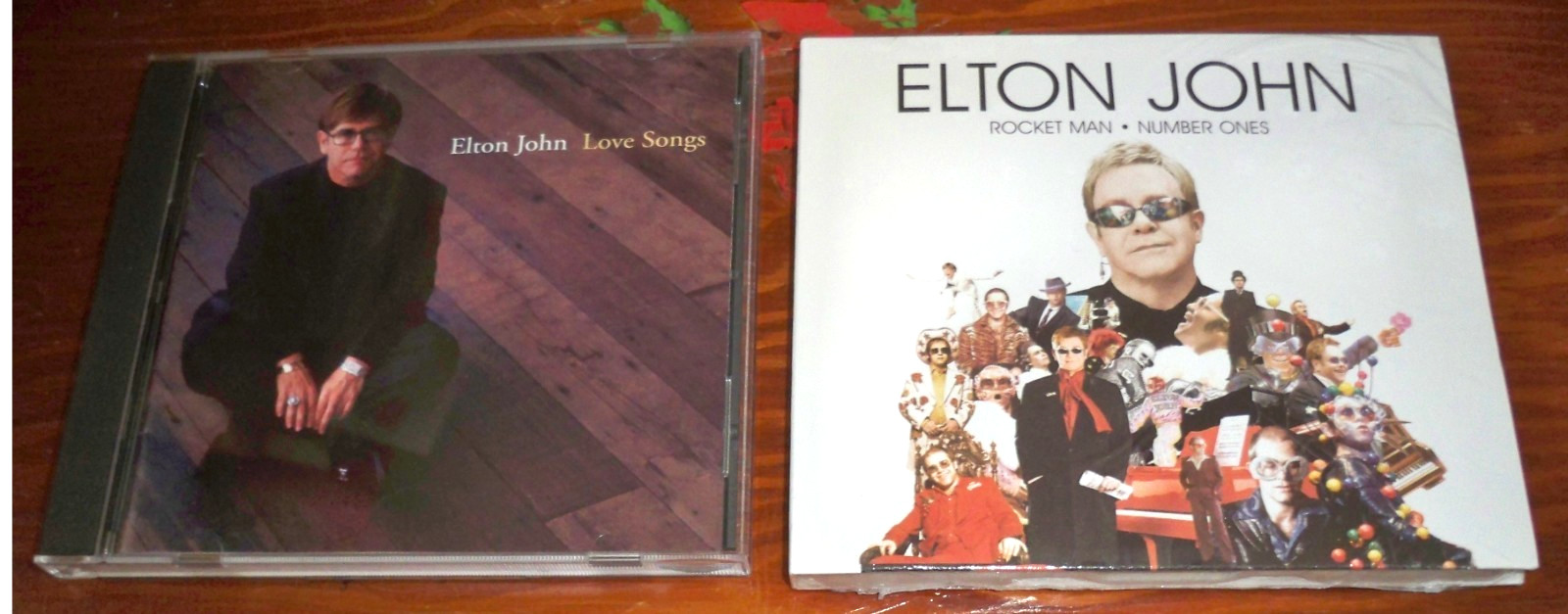 2 ELTON JOHN CDs: ROCKET MAN - NUMBER ONES (NEW BMG) & LOVE SONGS (NM) 32 SONGS