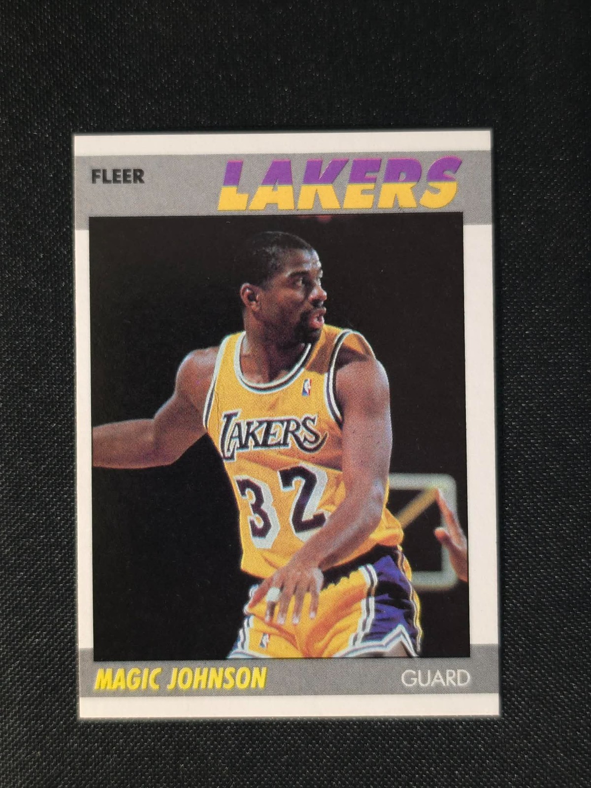 1987-88 Fleer - Magic Johnson #56 Lakers Mint Set Break Fast  Look
