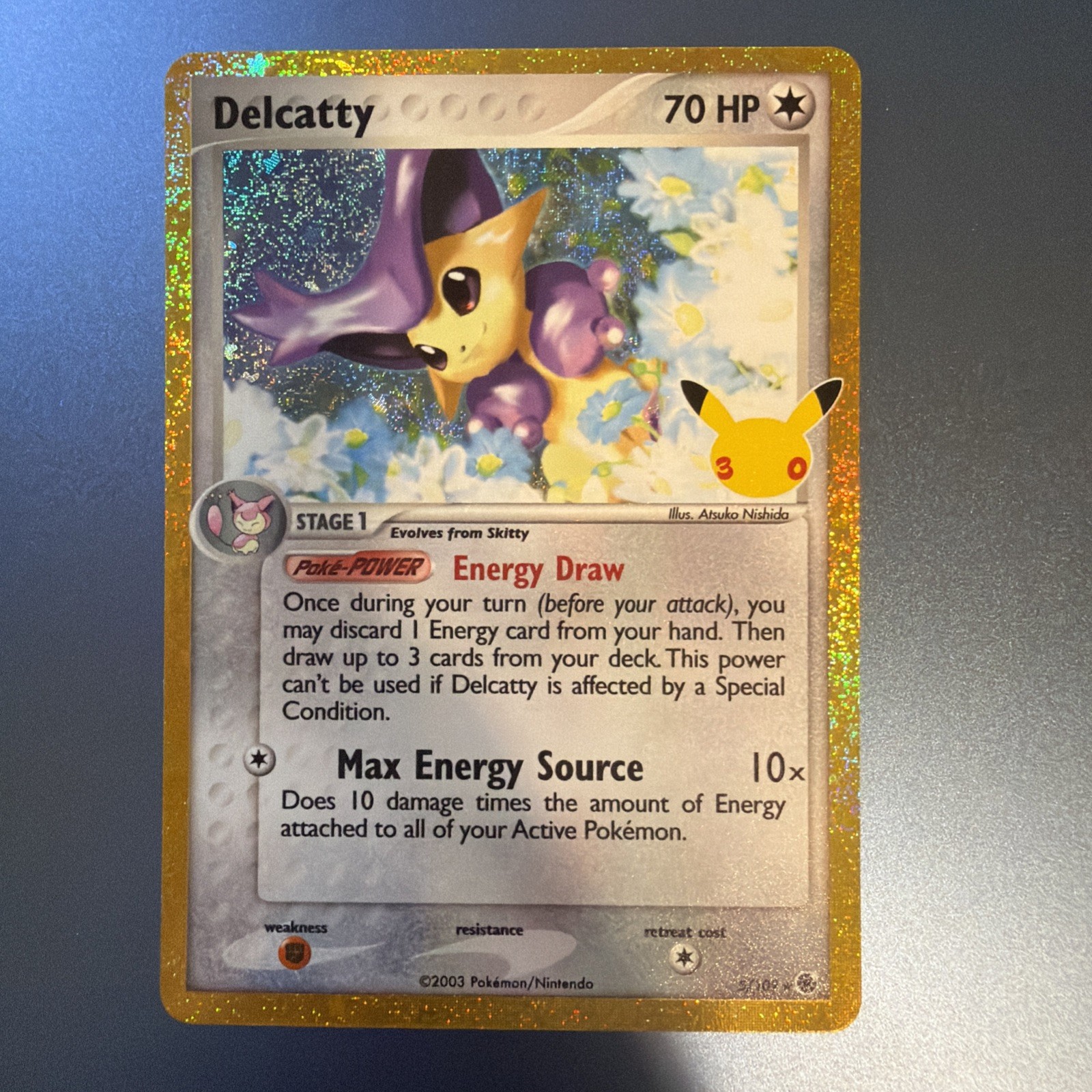 Delcatty 5/109 30th Anniversary Holo English Delcatty 5/109 30th Anniversary Holo English