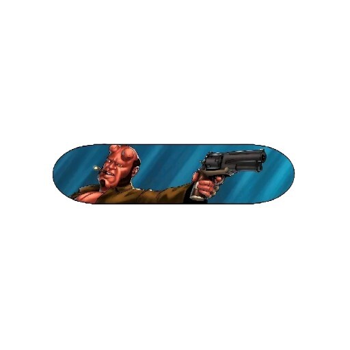Hellboy Ron Perlman Extremely Rare Skateboard Deck Hellboy Ron Perlman Extremely Rare Skateboard Deck