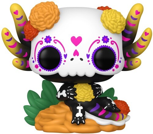 Funko POP Icon: Dia de Los Muertos - Axolotl [New Toy] Vinyl Figure, Collecti