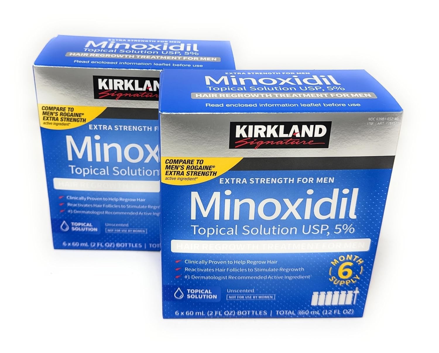Kirkland Signature Minoxidil 5% Hair Regrowth Treatment for Men 12 Month Supply
