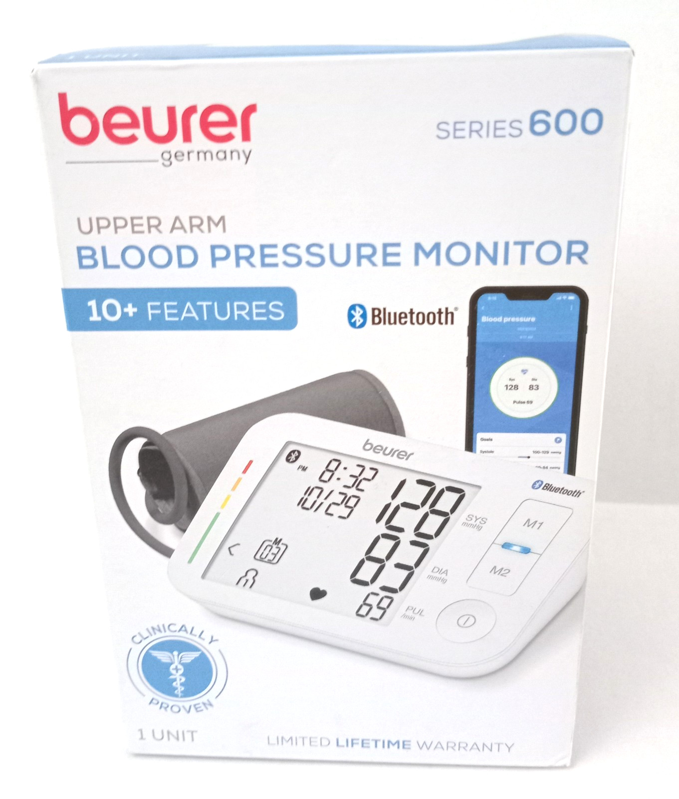 Beurer Series 600 - Upper Arm Blood Pressure Monitor with Bluetooth Memory Beurer Series 600 - Upper Arm Blood Pressure Monitor with Bluetooth Memory