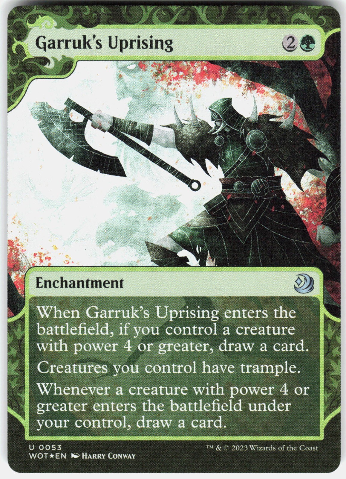 Garruk\'s Uprising Foil U Wilds of Eldraine: Enchanting Tales 53 LP