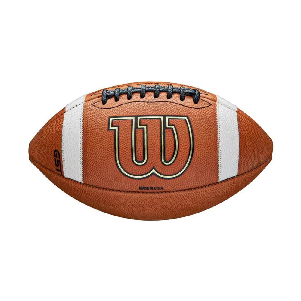 Wilson GST Speed Skin Official Football - Brown: Regulation Size